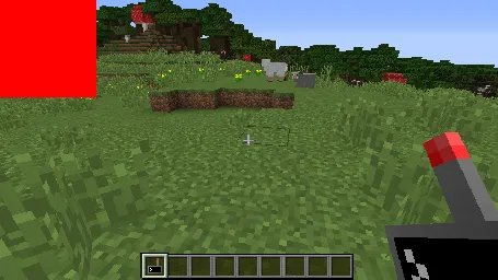 One red square on the screen